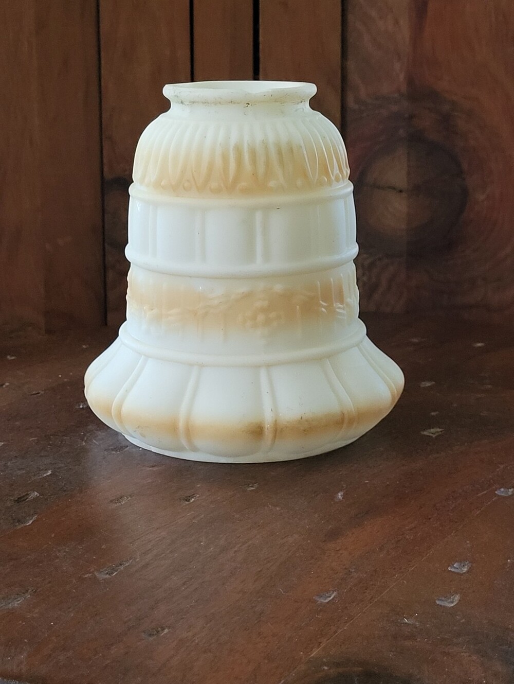 Antique Milk Glass Lampshade
